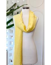 tencel düz renk şal sarı 2
