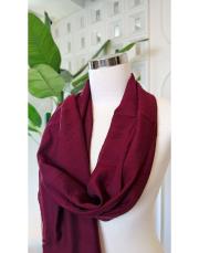tencel düz renk şal bordo 2