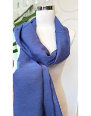 tencel düz renk şal indigo 3