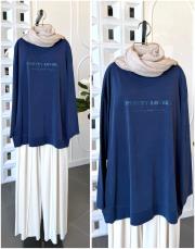 pretty premium modal tunik lacivert