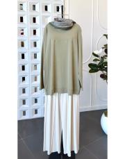 pretty premium modal tunik haki