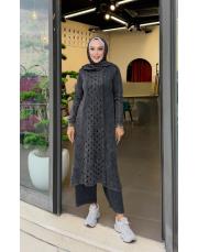 bellora %100 pamuk triko tunik siyah 2
