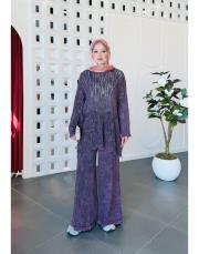 solara % 100 pamuk triko tunik mürdüm 2