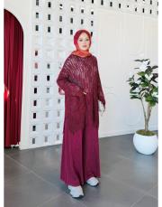 solara % 100 pamuk triko tunik bordo 3