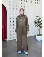 solara % 100 pamuk triko tunik kahve 2