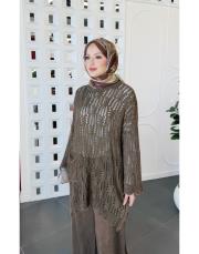solara % 100 pamuk triko tunik kahve 3