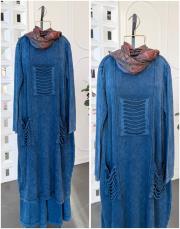 elara %100 pamuk triko tunik lacivert