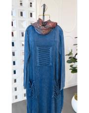 elara %100 pamuk triko tunik lacivert 2
