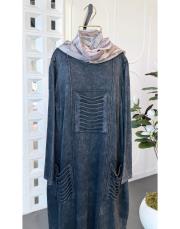 elara %100 pamuk triko tunik siyah 2