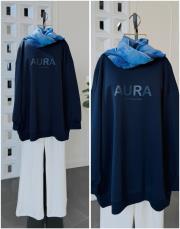 aura premium çelik örme tunik lacivert