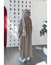 nilda ithal kadife payetli gömlek kap vizon 4