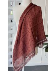damla tencel eşarp kiremit bordo