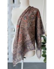 biga tencel eşarp vizon kiremit