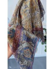 biga tencel eşarp indigo yeşil 2