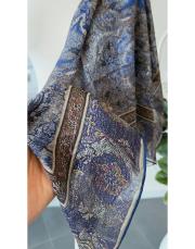 biga tencel eşarp lacivert vizon 2