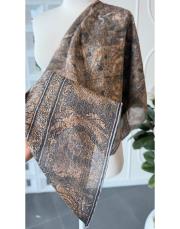 biga tencel eşarp gri hardal 2