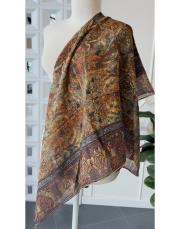 biga tencel eşarp hardal