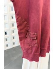 bione %100 pamuk triko kot garnili tunik bordo 3