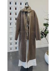 ithal keçe oversize kap vizon