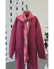 ithal keçe oversize kap bordo 2