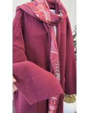 ithal keçe oversize kap bordo 3