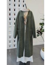 ithal keçe oversize kap haki