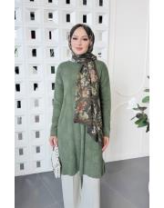 danya %100 pamuk triko tunik haki 2