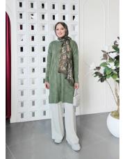 danya %100 pamuk triko tunik haki 3
