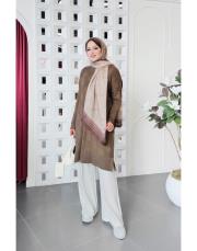 danya %100 pamuk triko tunik kahve 2