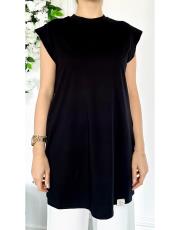 pamuklu kolsuz içlik siyah